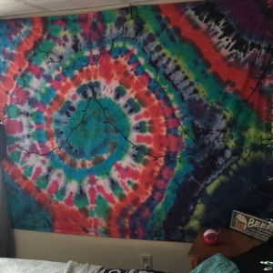 Tie dye tapestry